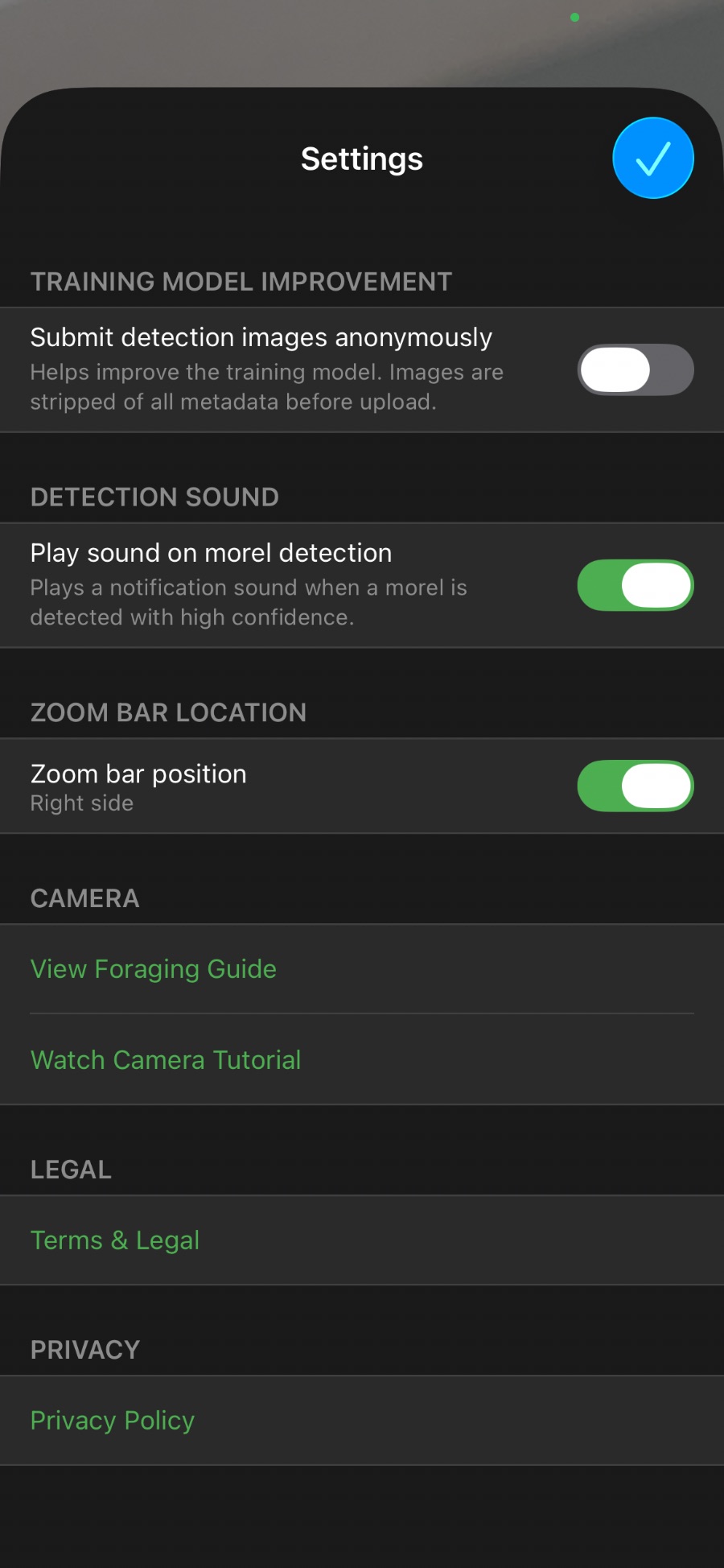 Settings Screen